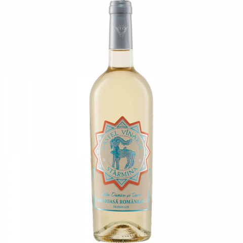 Bauturi - Vin Alb varietal, Demidulce, Tamaioasa Romaneasca, Vinarte Castel Stamina, 0.75 l