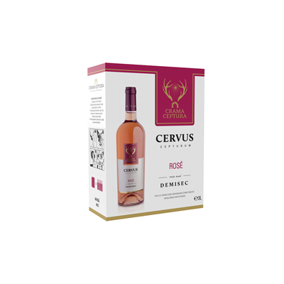 Bauturi - Vin Rose Demisec , Bax in box 3 L, Crama Ceptura