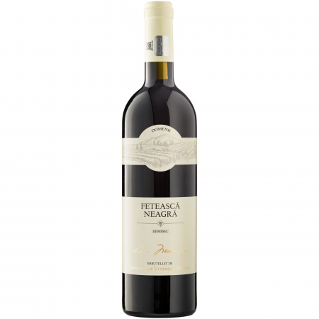 Bauturi - Vin Rosu Demisec, Varietal, Feteasca Neagra, Domeniile Tohani, 0.75 l