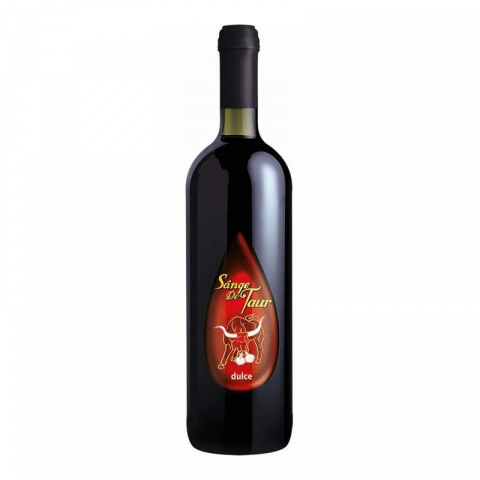Vinuri - Vin rosu dulce Sange de Taur, 0.75 L
