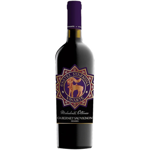 Bauturi - Vin Rosu Vinarte Castel Starmina, Cabernet Sauvignon, Demisec, 0.75 L