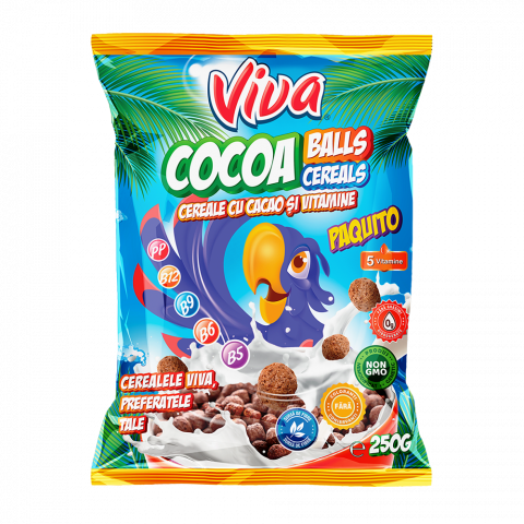 Cereale - VIVA Cereale Cocoa Balls, 3 x 250g