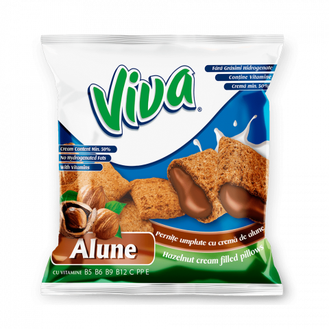 Bacanie - VIVA Pernite umplute cu crema de alune, 6 x 100g