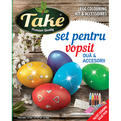 Bacanie - Kit Vopsea + Decoratii 120 Oua, Take