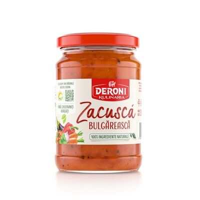 Bacanie - Zacusca Bulgareasca, Deroni Kulinaria, 300 g-Vivomarket.ro