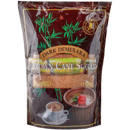 Alimente de baza - Zahar Brun Dark, 500 g, Demerara