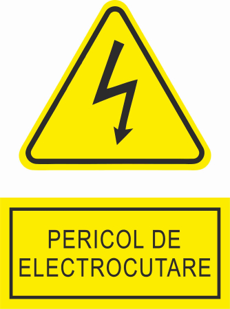 AUTOCOLANTE ATENTIONARE - AUTOCOLANT PERICOL DE ELECTROCUTARE