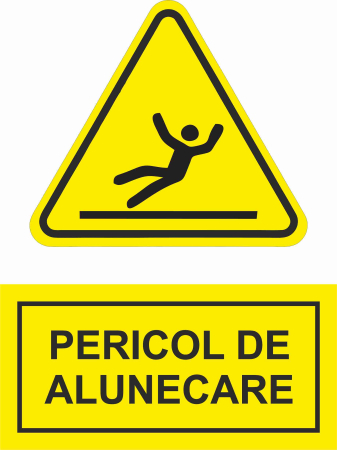 AUTOCOLANTE ATENTIONARE - AUTOCOLANT PERICOL ALUNECARE