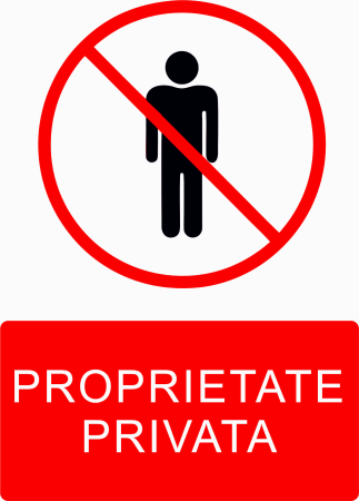 AUTOCOLANTE INTERZICERE - AUTOCOLANT PROPRITATE PRIVATA