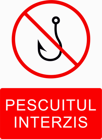 AUTOCOLANTE INTERZICERE - AUTOCOLANT PESCUITUL INTERZIS