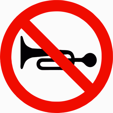 AUTOCOLANTE INTERZICERE - AUTOCOLANT CLAXONATUL INTERZIS