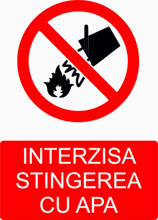 AUTOCOLANTE INTERZICERE - AUTOCOLANT INTERZISA STINGEREA CU APA