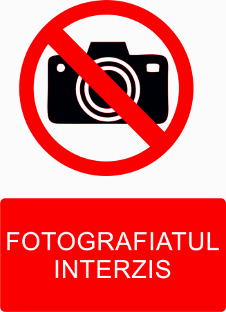 AUTOCOLANTE INTERZICERE - AUTOCOLANT FOTOGRAFIATUL INTERZIS