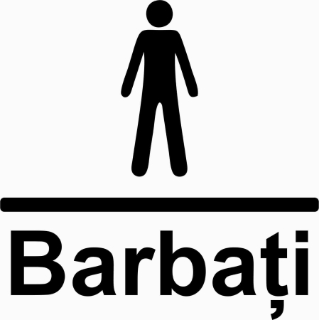 AUTOCOLANTE - AUTOCOLANT TOALETA BARBATI