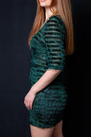 Emerald Fluffy Dress [3]