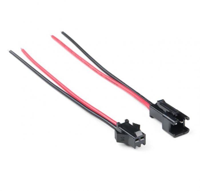Cablu cu conector JST SM mama tata 2 pini 10cm [1]
