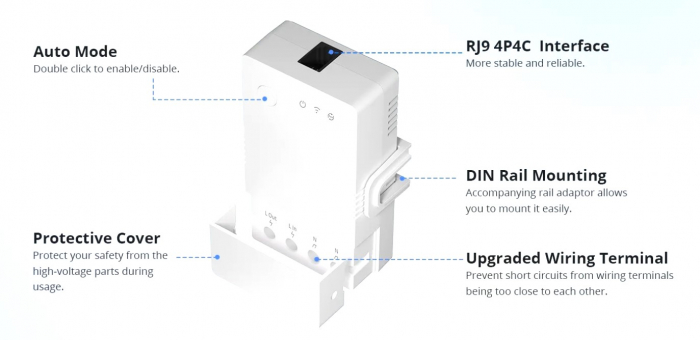 SONOFF THR316 (TH Origin) releu / intrerupator inteligent WIFI cu control temperatura si umiditate [3]