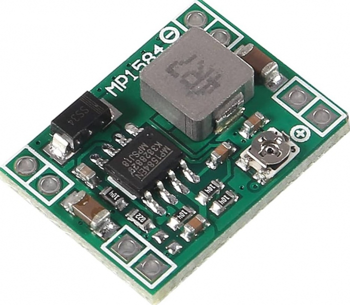 Sursa coboratoare de tensiune MP1584, reglabila de la 4.5-28 la 0.8-20 V DCv [1]