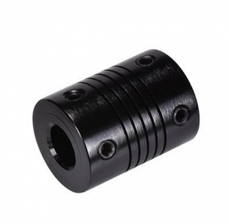 Cuplaj flexibil / elastic 5*8mm negru [2]