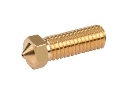 Componente si accesorii imprimante 3D - Duza alama 0.4mm, tip Volcano, filet M6 hexagon 7mm pentru cap imprimanta 3D