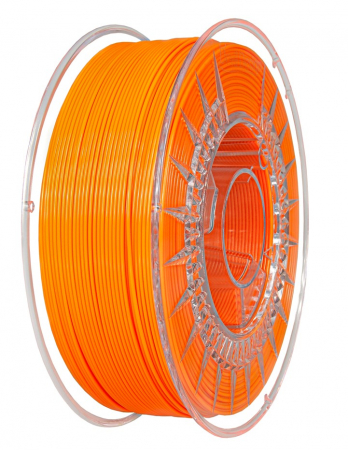 Devil Design - Filament PETG Portocaliu Aprins (Bright Orange) 1.75mm, 1kg