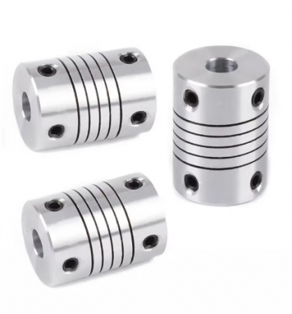 Cuplaj flexibil / elastic 5*8mm argintiu [1]
