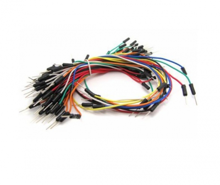 Cabluri si conectori - Set 65 fire conectare breadboard (jumper wire)