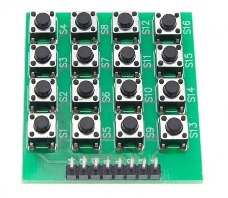 Senzori si Butoane - Tastatura matriceala cu 8 pini si 4x4 butoane