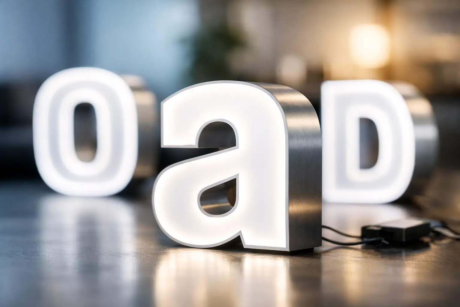 Litere volumetrice iluminate: ghid clar