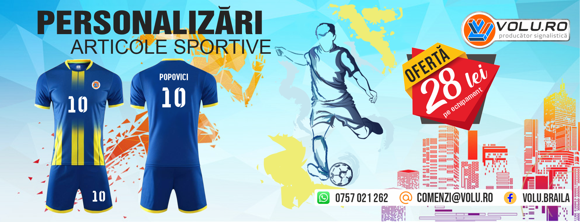 Echipamente Sportive Personalizate în Brăila – Identitate, Stil și Performanță pentru Echipa Ta