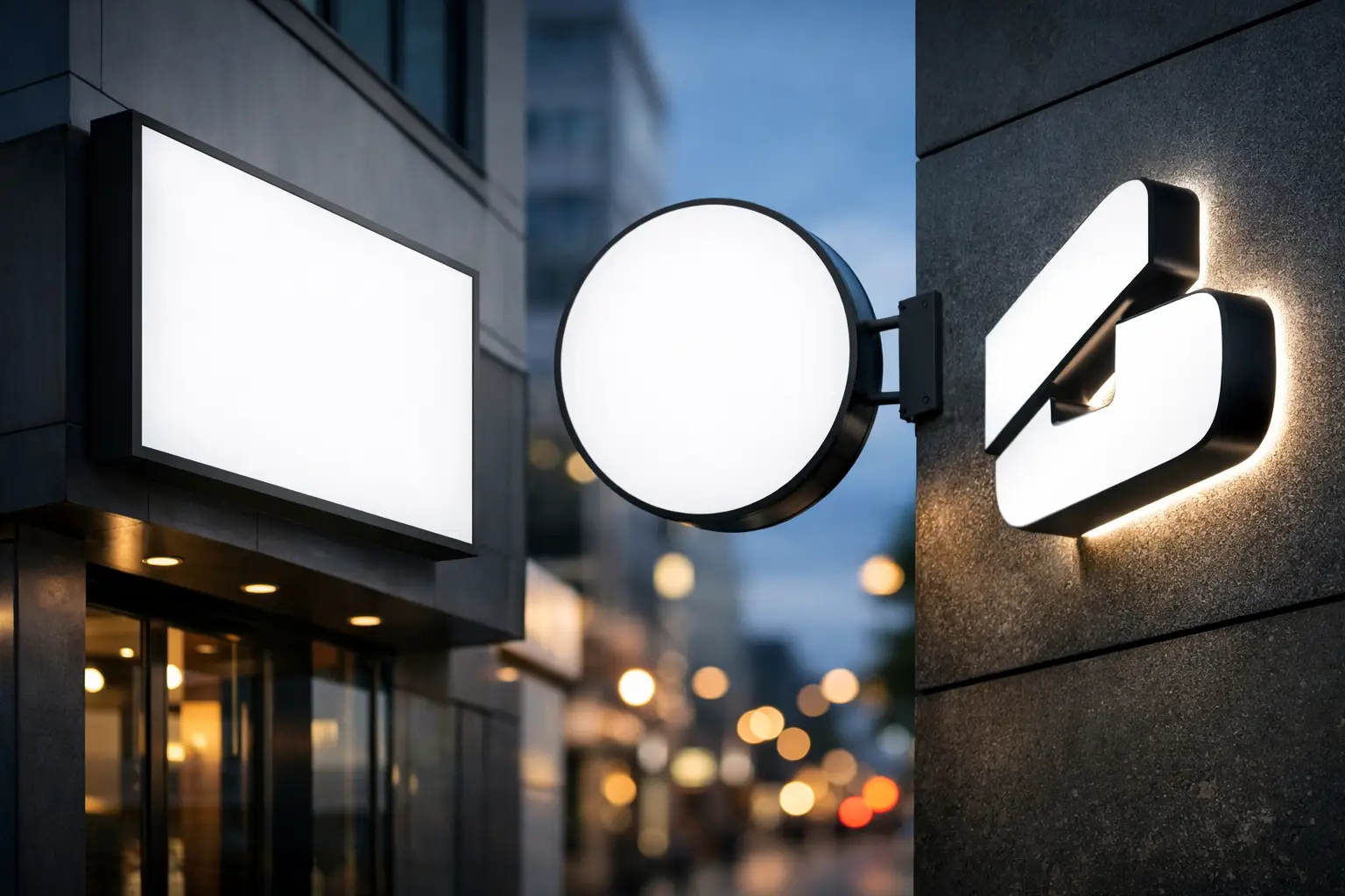 Tipuri de casete luminoase pentru firme