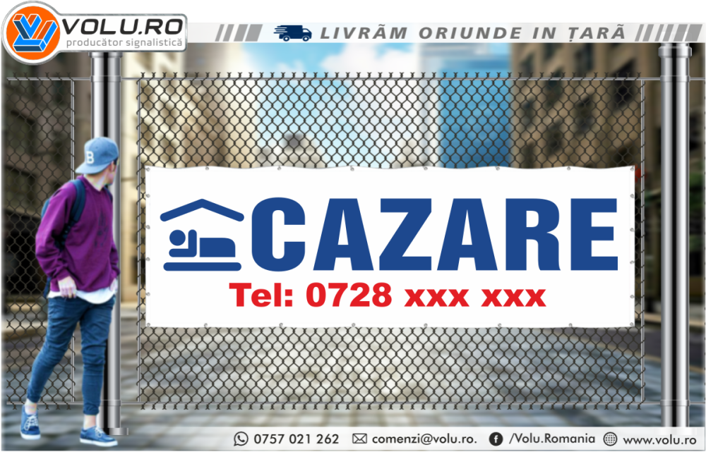 Banner print digital Cazare [2]