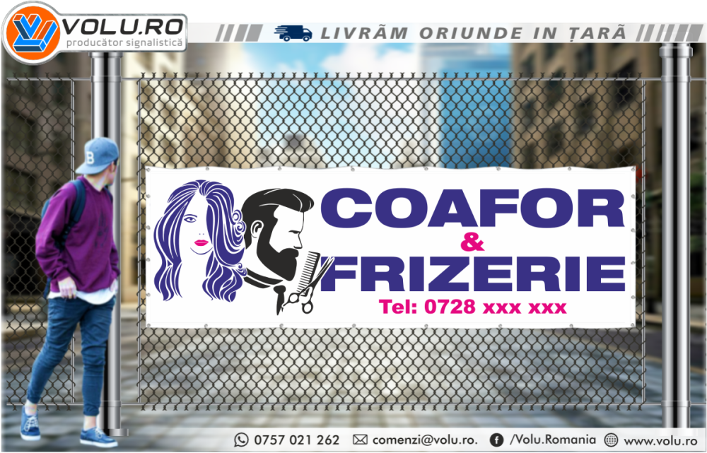 Banner print digital Coafor&Frizerie [2]