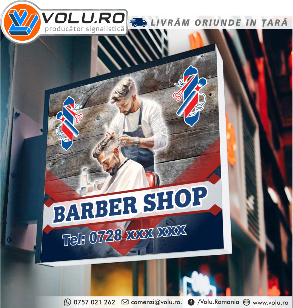 Caseta luminoasa Barber Shop [1]