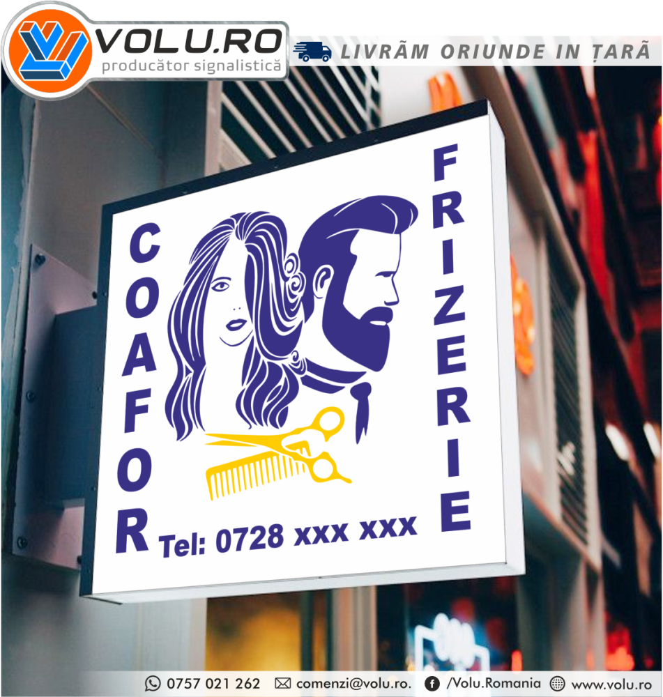 Caseta luminoasa Coafor&Frizerie [2]