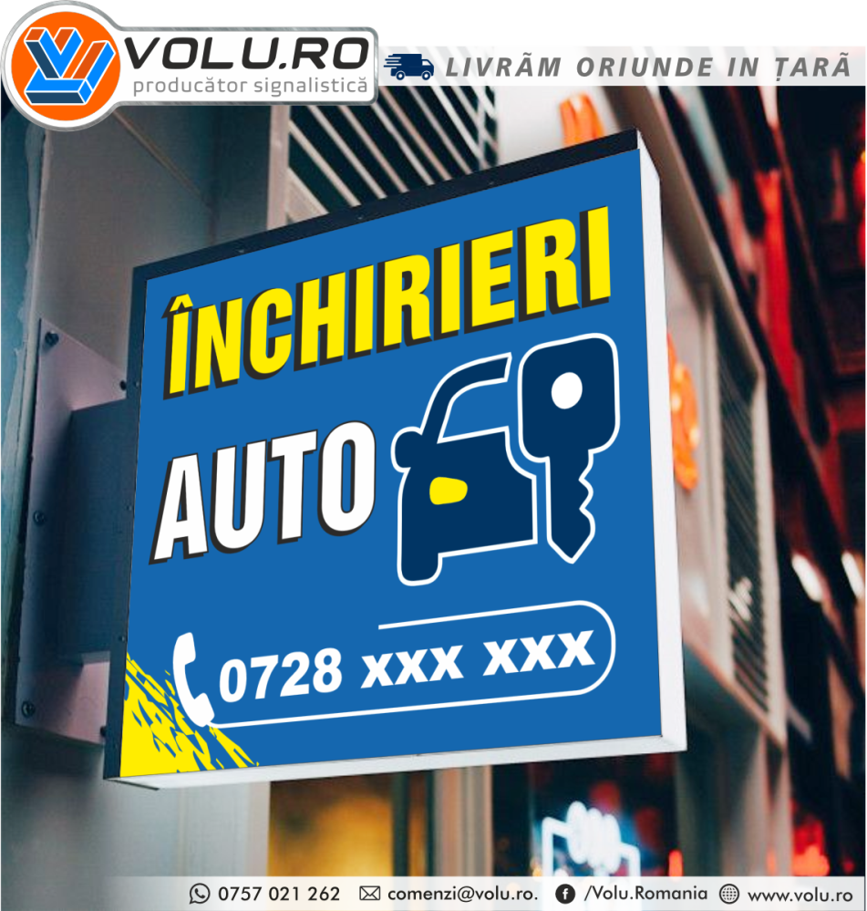 Caseta luminoasa Inchirieri Auto [1]