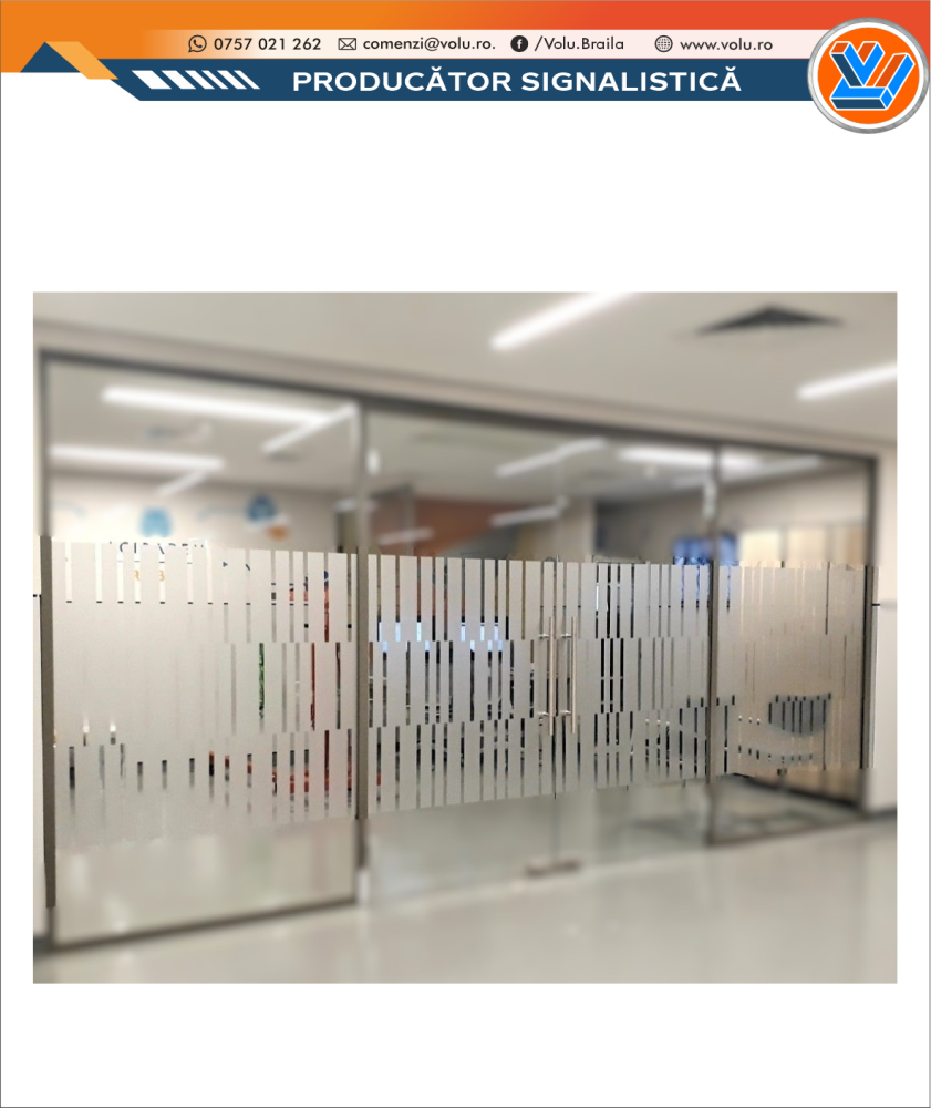 Folie geam decorativă model Dungi [4]