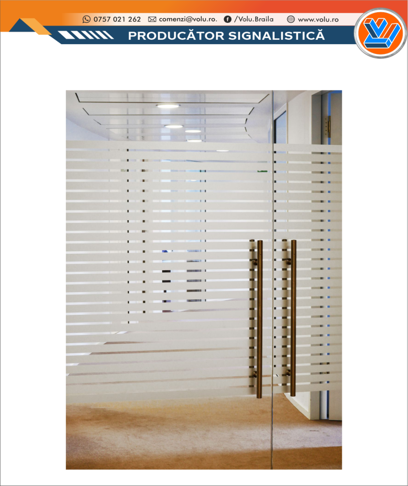 Folie geam decorativă model Dungi [3]