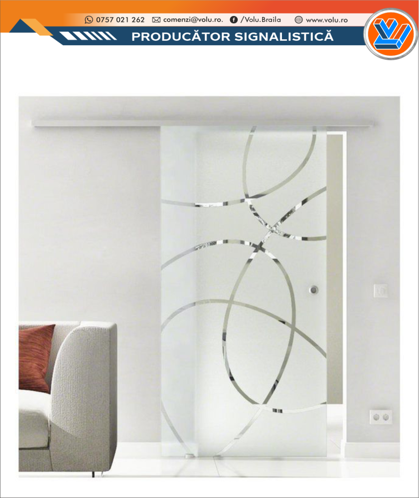 Folie geam decorativă model Dungi [4]