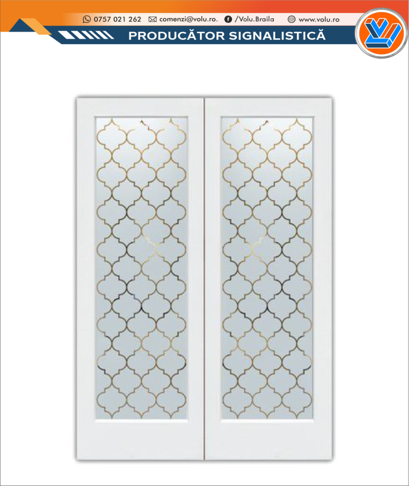 Folie geam decorativă model Geometric [3]