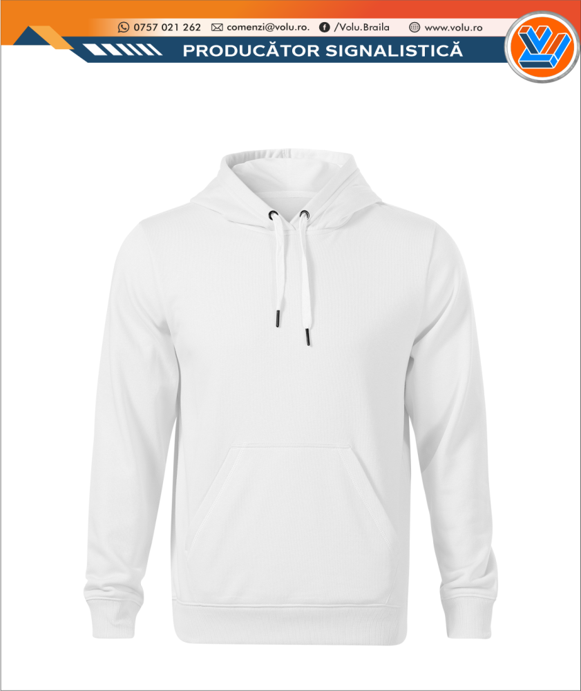 Hanorac cu gluga Personalizat Alb [1]