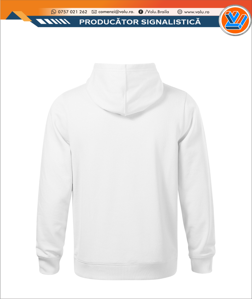 Hanorac cu gluga Personalizat Alb [2]