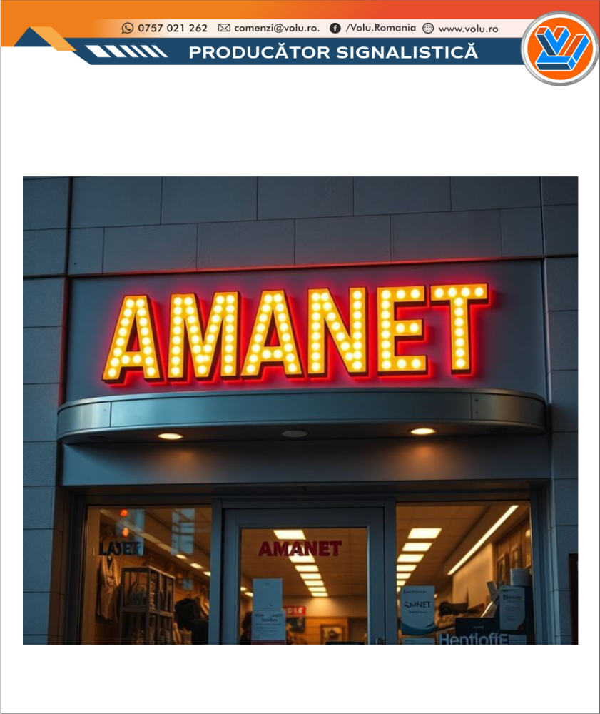 Litere Volumetrice Iluminate BEC LED - personalizat Amanet [1]