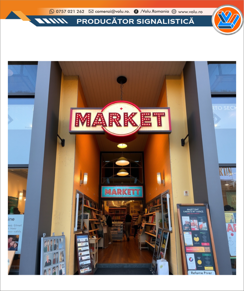 Litere Volumetrice Iluminate BEC LED - personalizat Market [3]