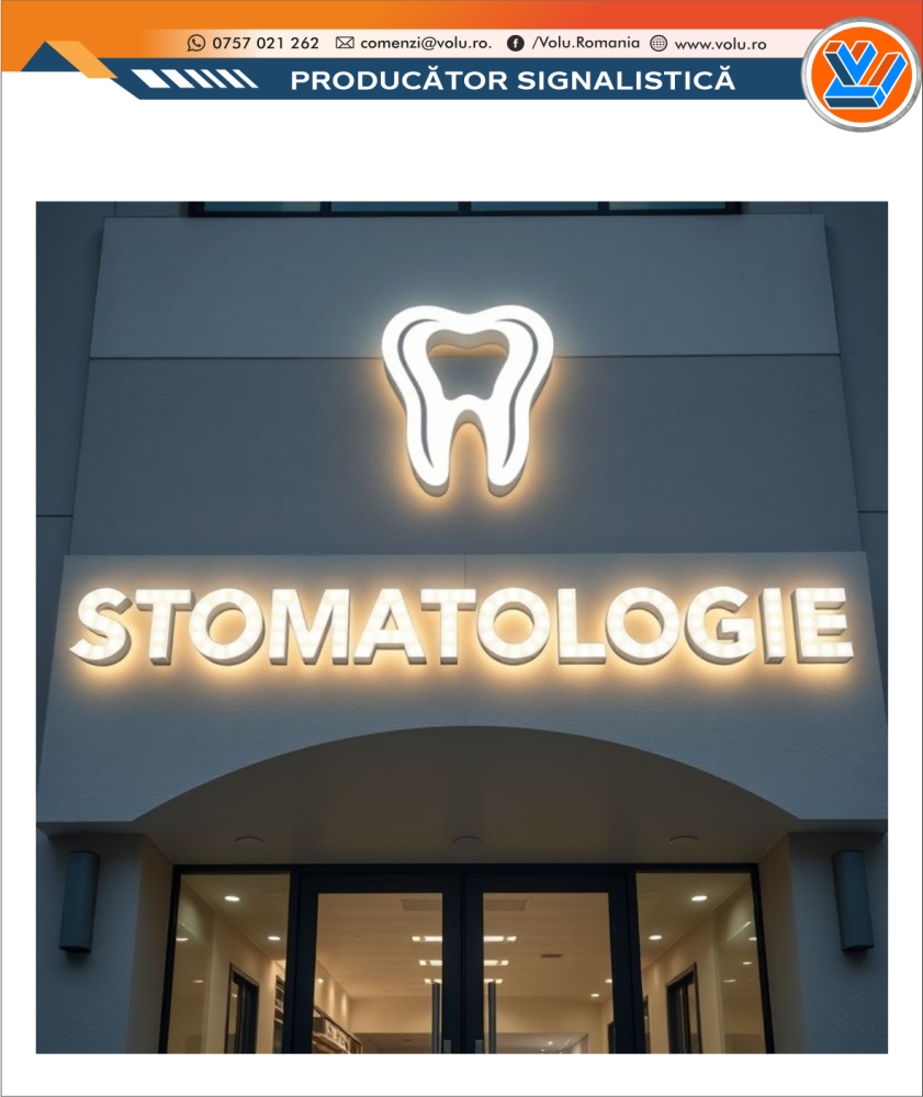 Litere Volumetrice Iluminate BEC LED - personalizat Stomatologie [3]