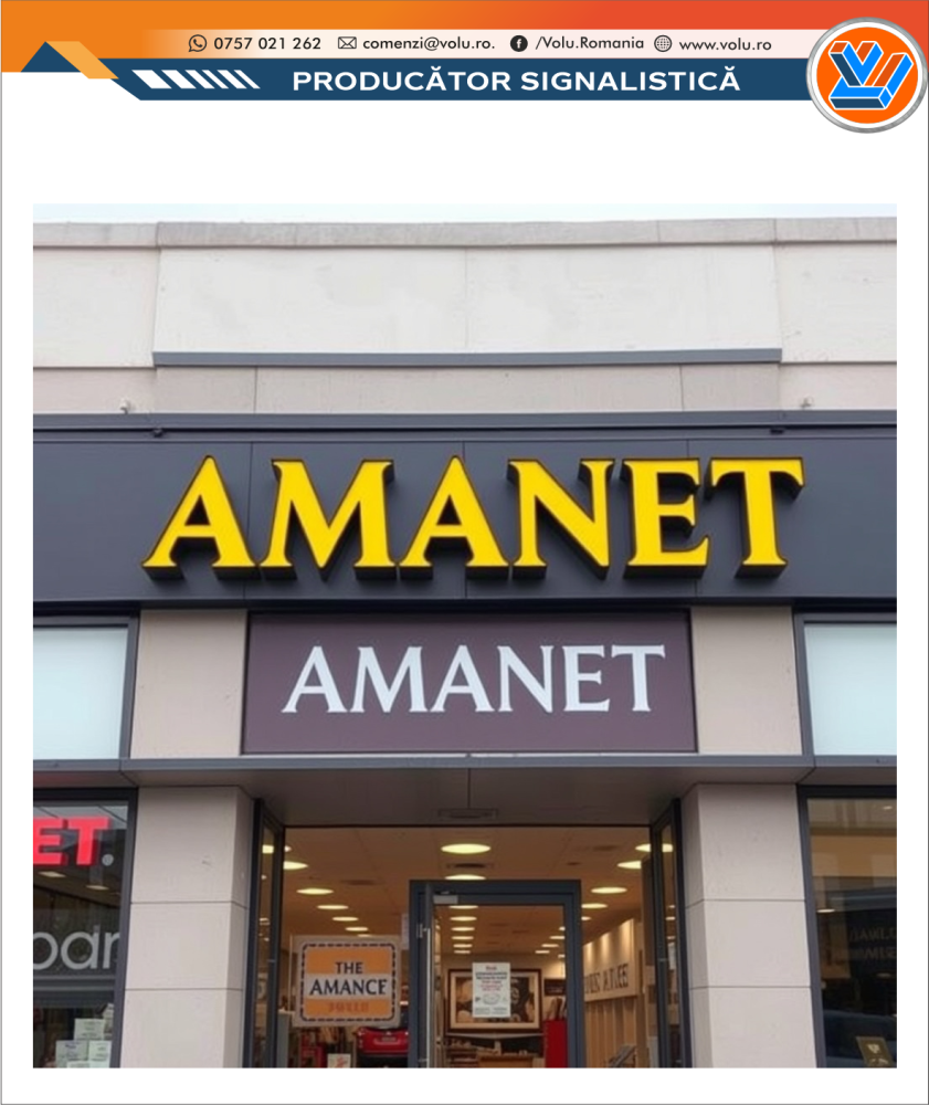 Litere Volumetrice Iluminate LED - personalizat Amanet [1]