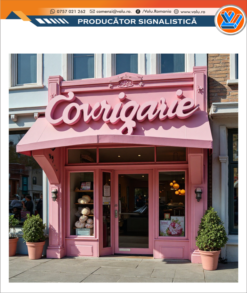 Litere Volumetrice Iluminate LED - personalizat Covrigarie [1]