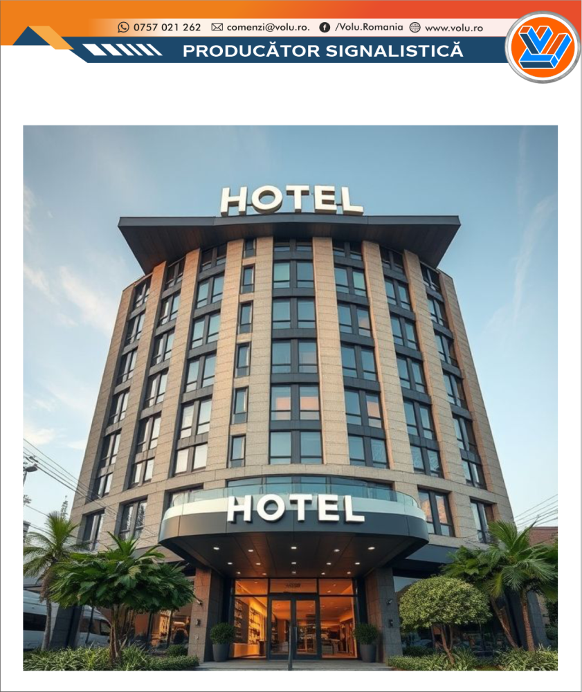 Litere Volumetrice Iluminate LED - personalizat Hotel [2]