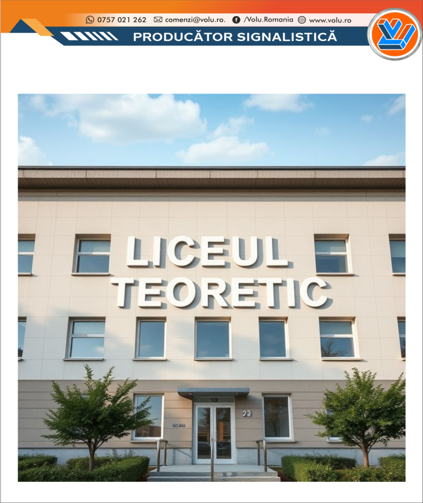 Litere Volumetrice Iluminate LED - personalizat Liceu [4]