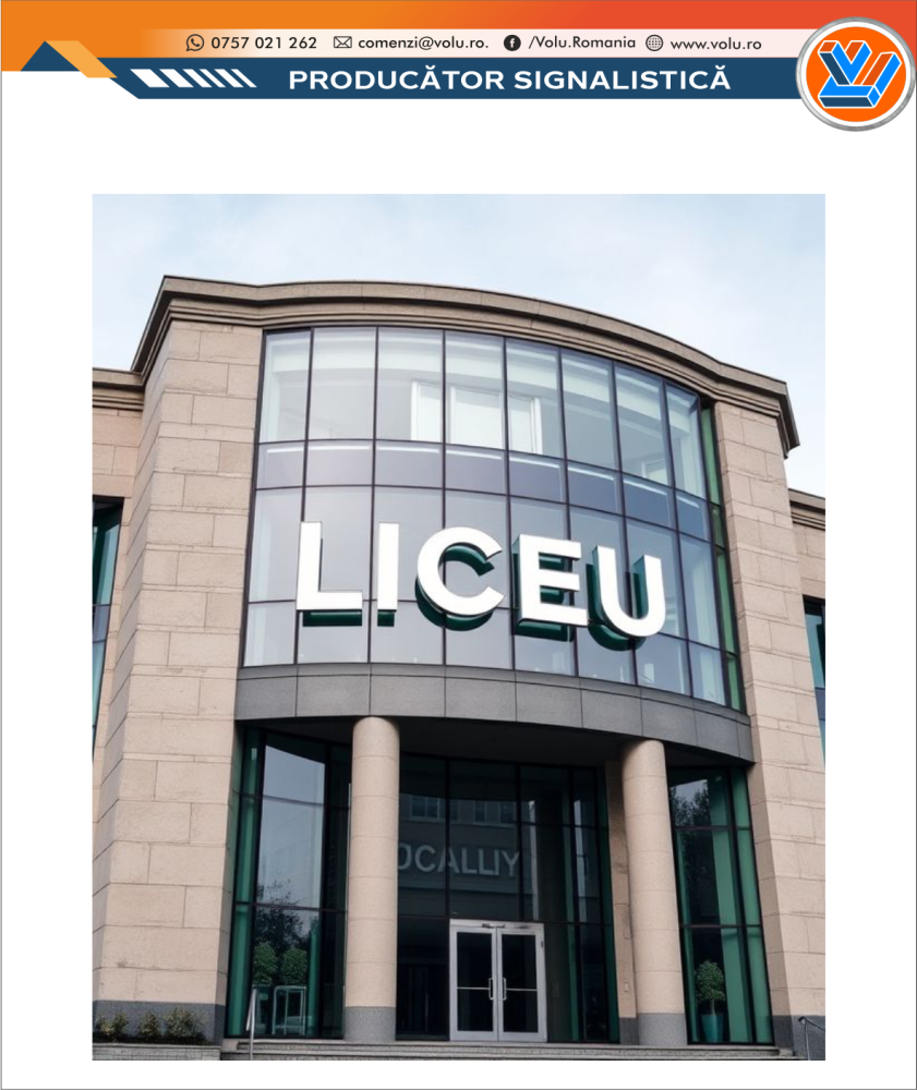 Litere Volumetrice Iluminate LED - personalizat Liceu [1]